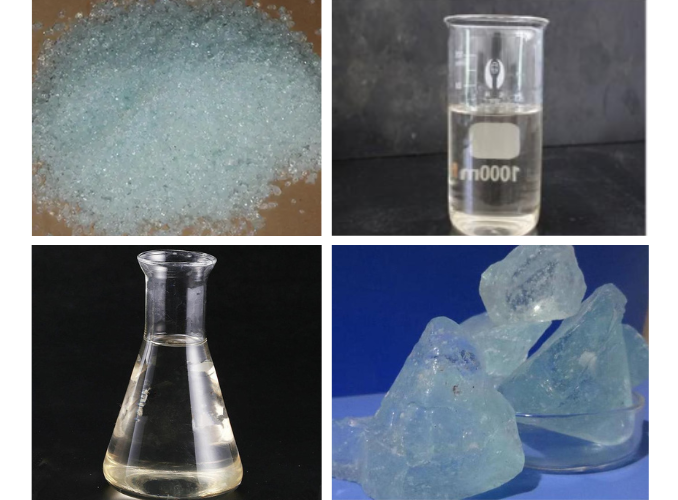 各式各样的水玻璃产品